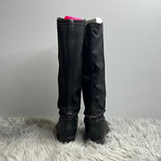 Nine West Blk Leather Boot