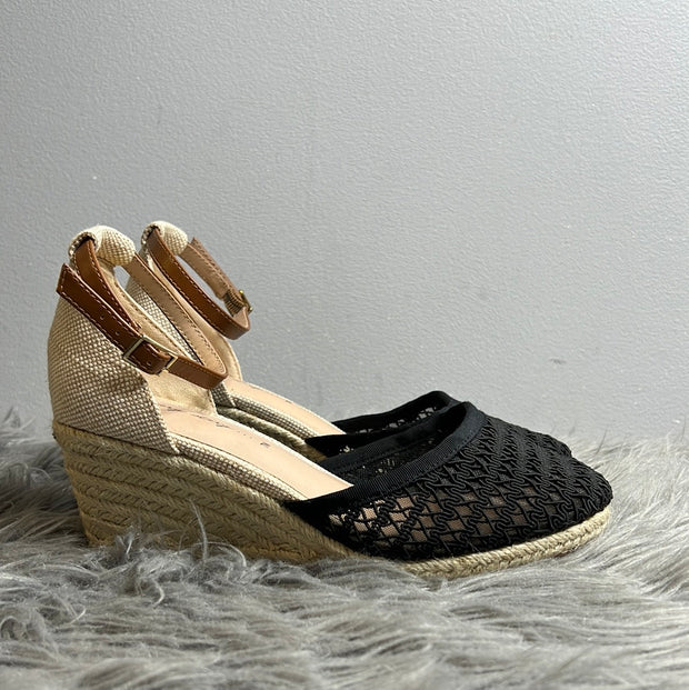 In Every Story Blk/Beige Wedge