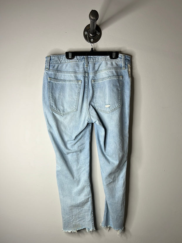 A&F Distressed Straight Leg