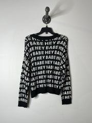 Brunette Black Knit Sweater