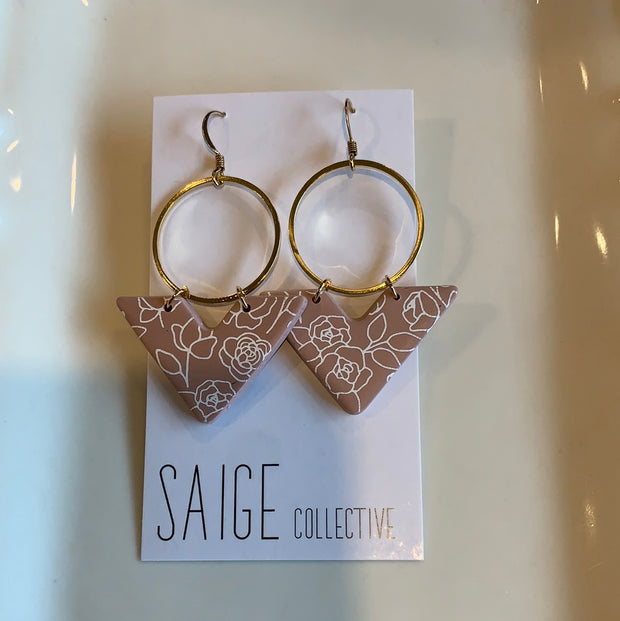 Clay + Gold Earrings