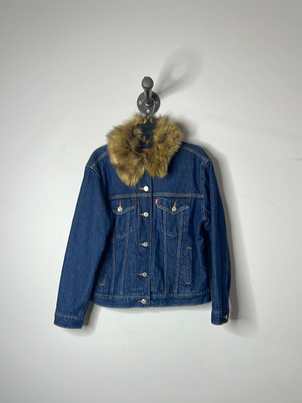 Levi's Denim Fur Collar Jacket