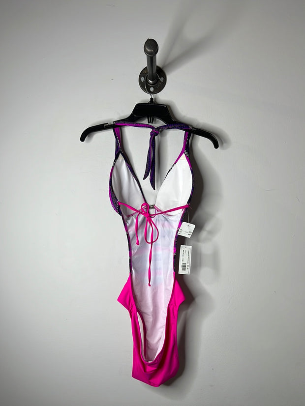 Pink/Purple Print Monokini