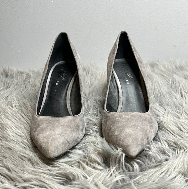 Lord & Taylor Grey Suede Heels