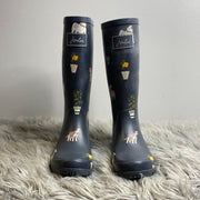 Joules Grey Puppies Rain Boots