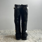 Just Fab Blk faux tall boots