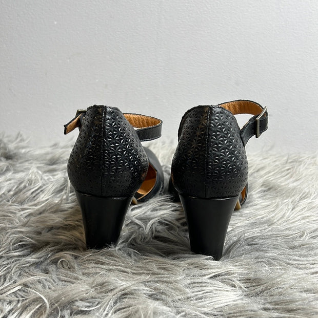 Miz Mooz Black Leather Heels