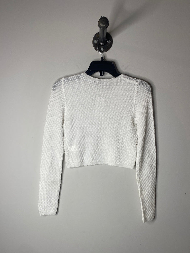 Dex White Cropped LSLeeve