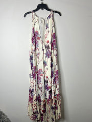 UO White/Purple Maxi Dress