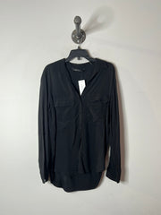 Zara Black Button Up Blouse