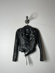 Zara Black Faux Leather Jacket