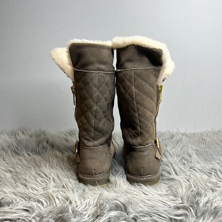 Aldo Muted Brown Quilt Boot