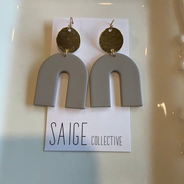 Clay + Gold Earrings