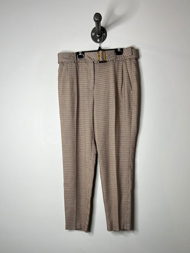 RW&CO Brn Plaid Straight Pant