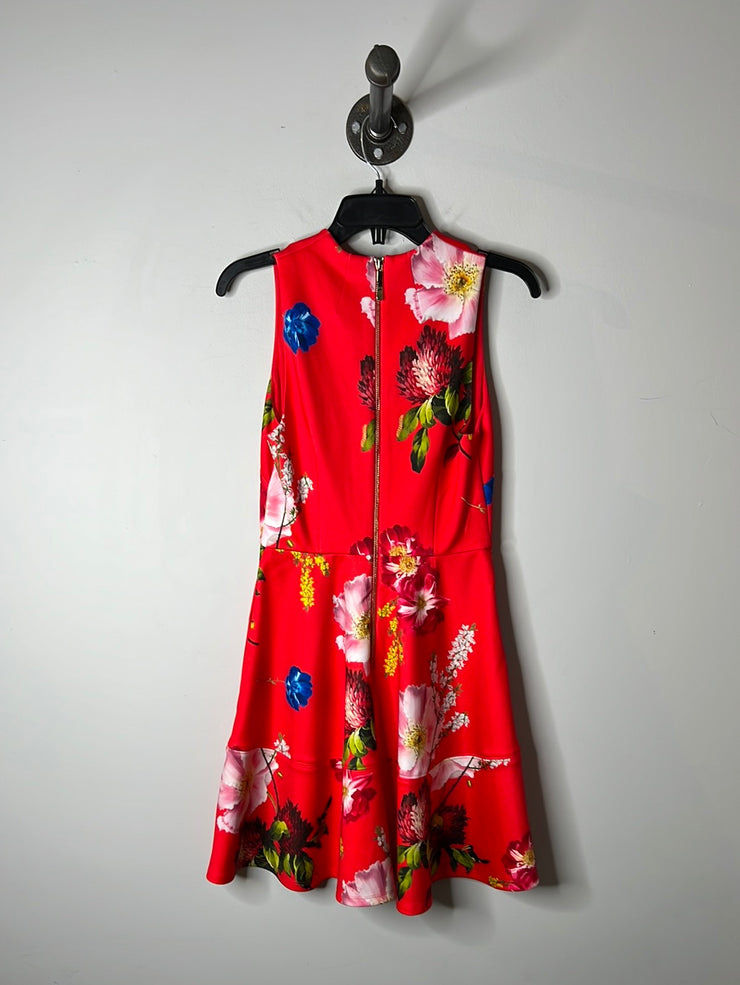 Ted Baker Red/Floral Dress