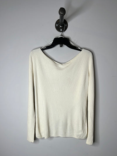Babaton Cream Ribbed Sweater