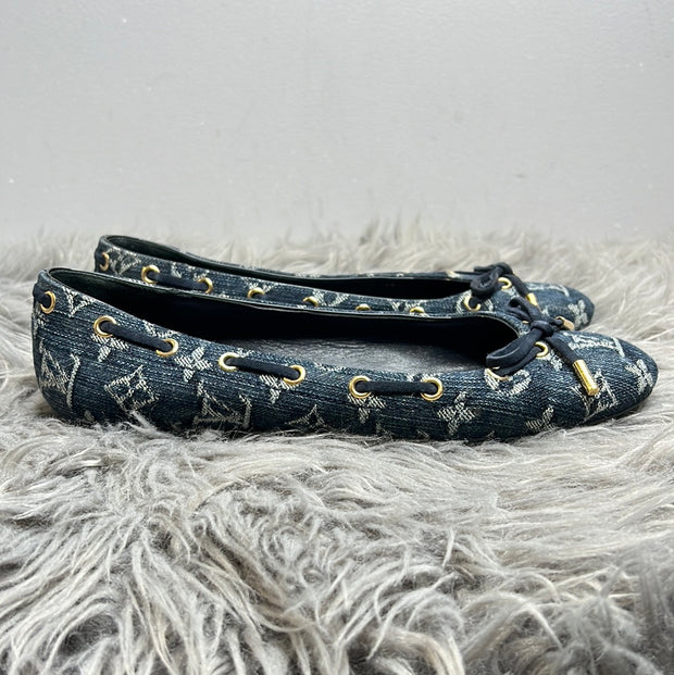 Louie Vuitton Denim Flats