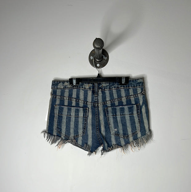 Free People Stripe Denim Short