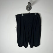 Paper Label Black Long Shorts