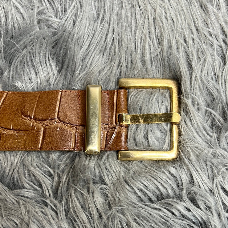 Vermillion Brwn Leather Belt