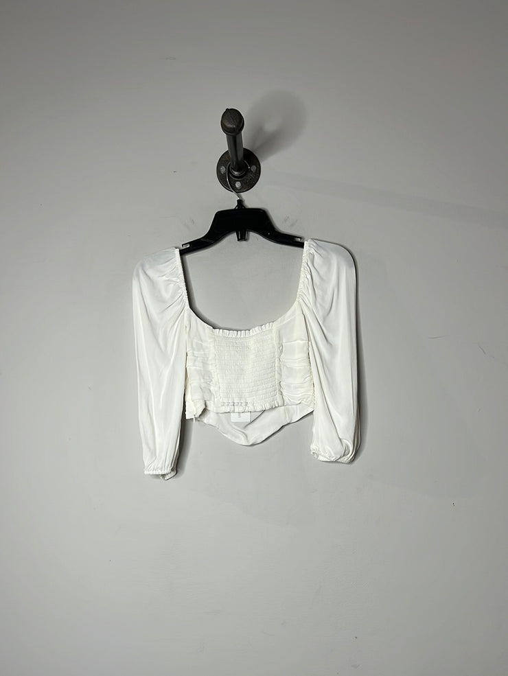 Wilfred White Crop Blouse