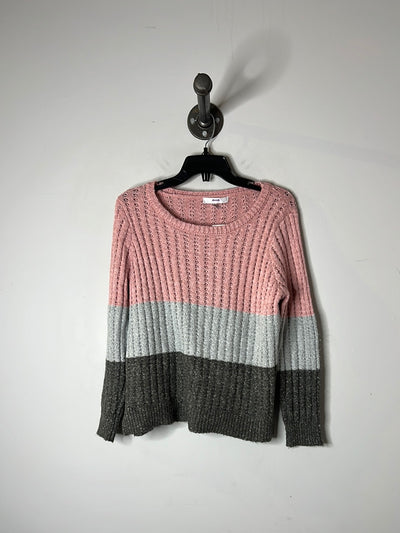 Alia Pink/Grey Sweater