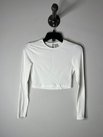 Divided Wht Cropped Longsleeve