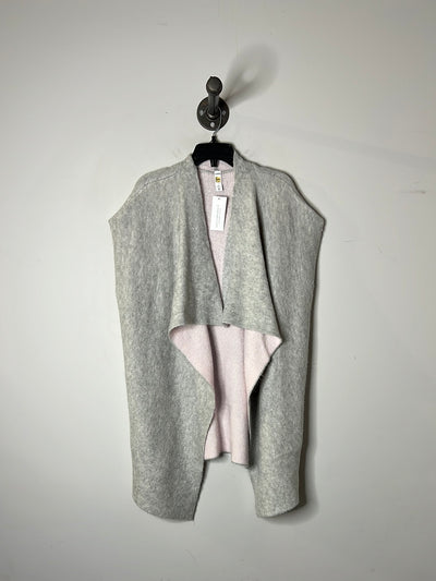 Lole Grey/Pink Long Open Vest
