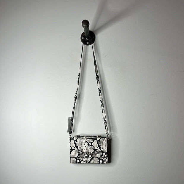 Aldo Blk/Wht Snake Crossbody