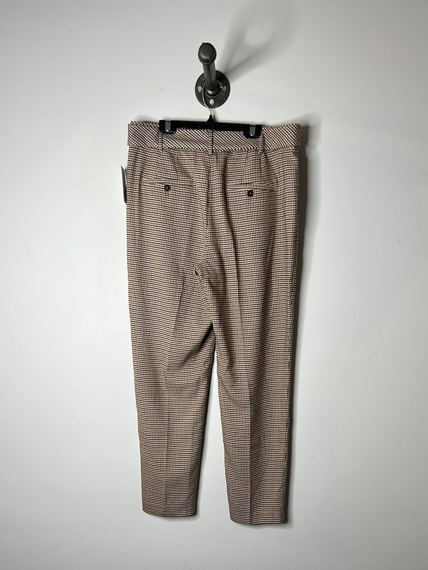 RW&CO Brn Plaid Straight Pant