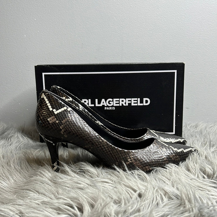 Karl Lagerfeld Snake Skin Heel
