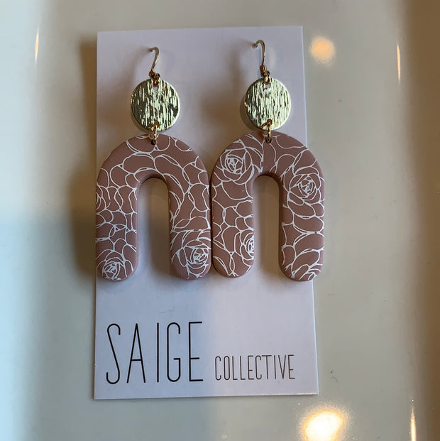 Clay + Gold Earrings