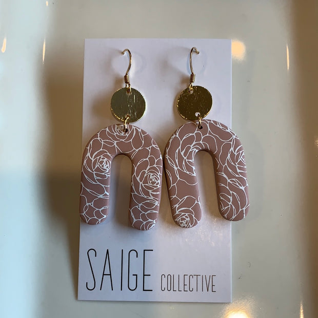 Clay + Gold Earrings