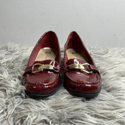 Anne Klein Red Leather Loafers