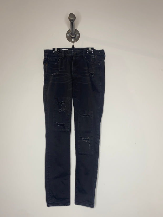 Gap Black Distressed Skinny