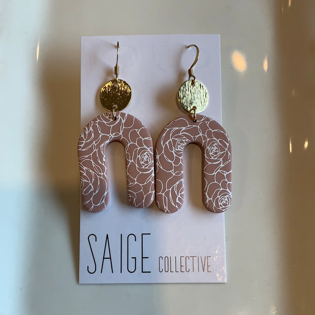 Clay + Gold Earrings