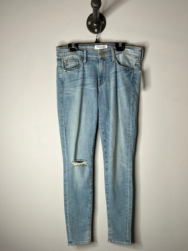 Jean skinny encadré