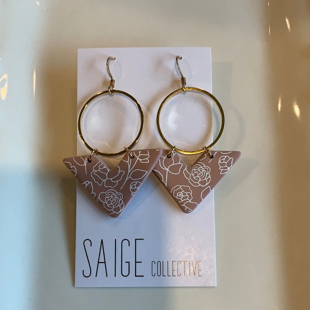 Clay + Gold Earrings