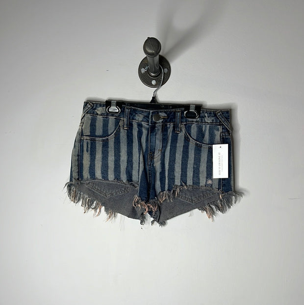 Free People Stripe Denim Short