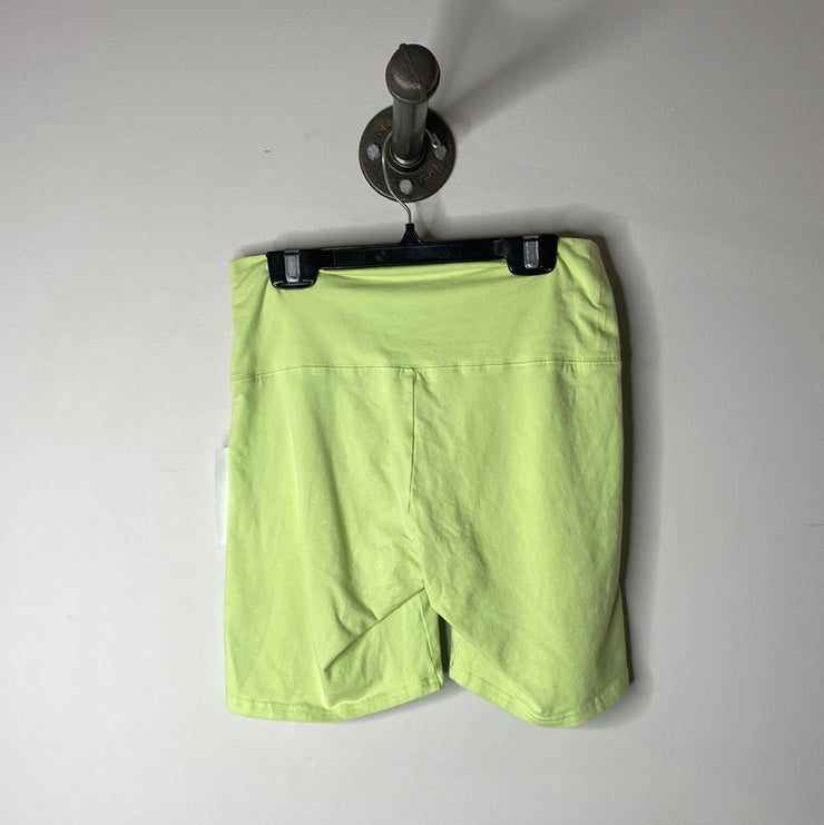 TNA  neon green bike shorts