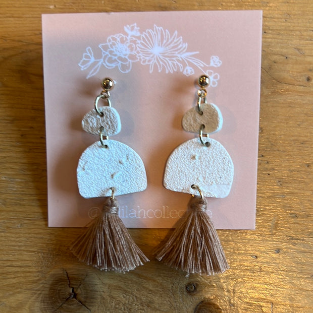 Tassel Clay Drop Earrings