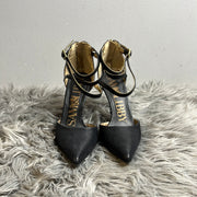 Sam&Libby Black Strapy Heels