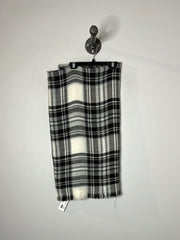 Black/White Plaid Scarf