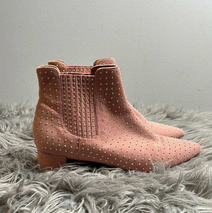 Topshop Pink Rhinestone Boots