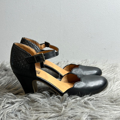 Miz Mooz Black Leather Heels