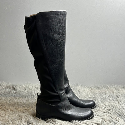 Nine West Blk Leather Boot