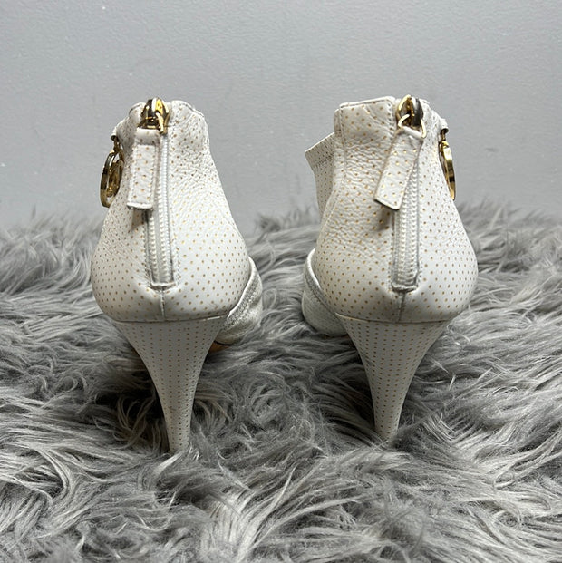 Chanel White/Gold Heels