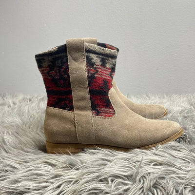 Toms Brown/Pattern Short Boots