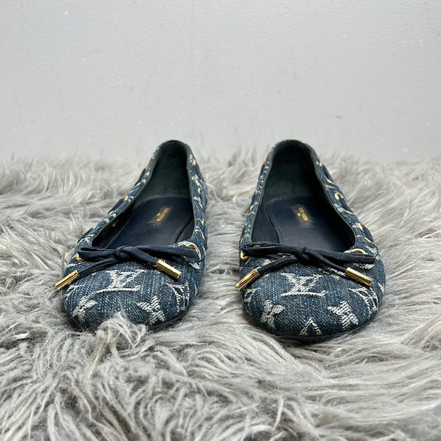 Louie Vuitton Denim Flats