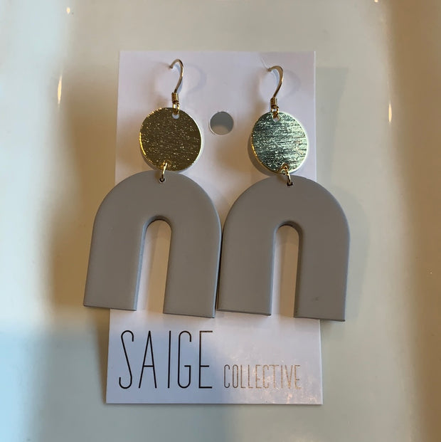 Clay + Gold Earrings